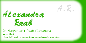 alexandra raab business card